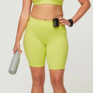 Performance Underscrub Biker Shorts Citrine Size S